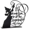 Hallmark Disney Sorcerer Mickey Do The Impossible Metal Quote Figurine
