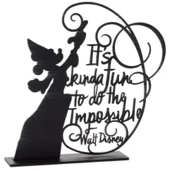 Hallmark Disney Sorcerer Mickey Do The Impossible Metal Quote Figurine