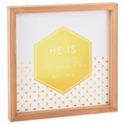 Hallmark Candace Cameron Bure He Is Risen Wood Quote Sign