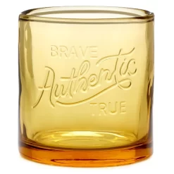Hallmark Brave Authentic True Amber Lowball Glass, 10 Oz.