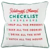 Hallmark Channel Checklist Throw Pillow, 16x16
