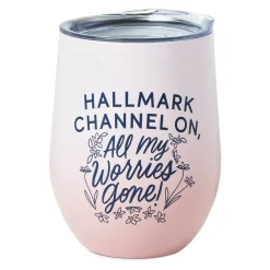 Hallmark Channel On, Worries Gone Stainless Steel Wine Tumbler, 12 Oz.