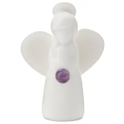Hallmark Amethyst Angel Of Inspiration Mini Angel Figurine, 2"