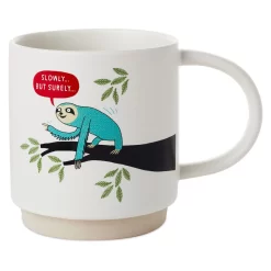 Hallmark Sloth Slowly But Surely Funny Mug, 16 Oz.