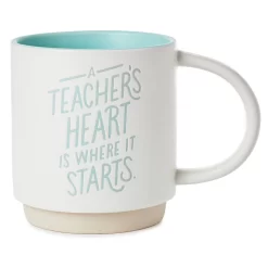 Hallmark A Teacher's Heart Mug, 16 Oz.