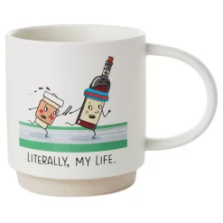 Hallmark Coffee And Wine Relay Funny Mug, 16 Oz.