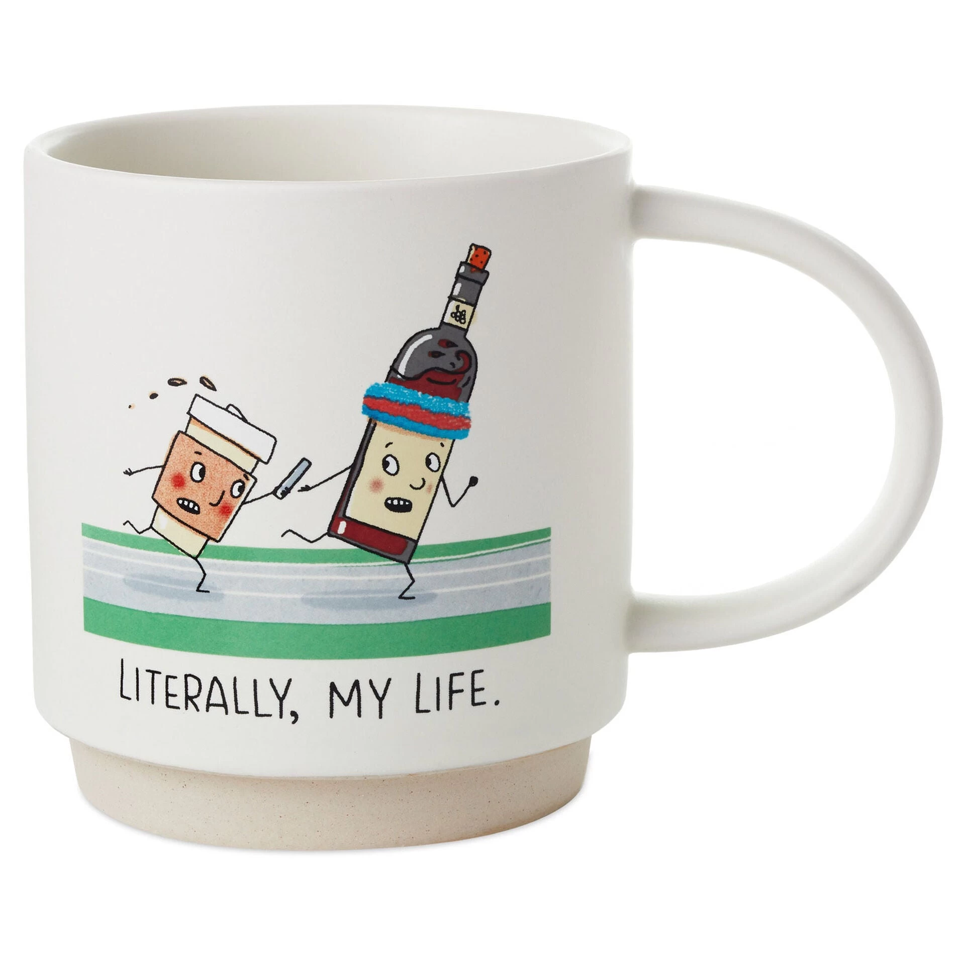 Hallmark Coffee And Wine Relay Funny Mug, 16 Oz. 1 Hallmark Coffee And Wine Relay Funny Mug, 16 Oz.