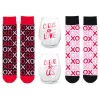 Hallmark Wine Night Valentine's Day Socks And Wine Glasses, Set Of 4