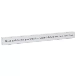 Hallmark Great Dads Wood Quote Sign, 23.5x2