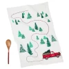 Hallmark Red Truck Christmas Tea Towel And Wooden Spoon, Set Of 2