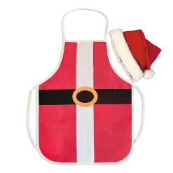Hallmark Big Santa Adult-Sized Hat And Apron, Set Of 2