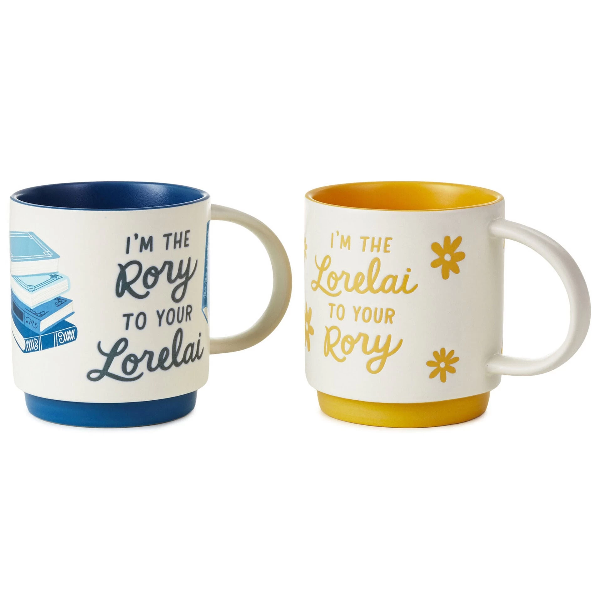 Hallmark Gilmore Girls Lorelai And Rory Stacking Mugs, Set Of 2 1 Hallmark Gilmore Girls Lorelai And Rory Stacking Mugs, Set Of 2