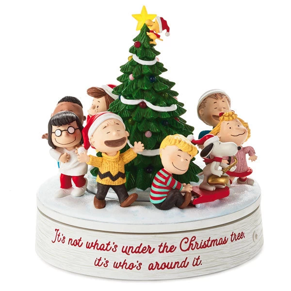 Hallmark Peanuts® Gang Around Christmas Tree Holiday Musical Tabletop Figurine 1 Hallmark Peanuts® Gang Around Christmas Tree Holiday Musical Tabletop Figurine