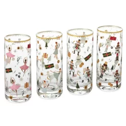 Hallmark Nutcracker Ballet Drinking Glasses, Set Of 4
