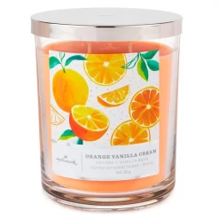 Hallmark Orange Vanilla Cream Scented 3-Wick Jar Soy Candle, 16 Oz.