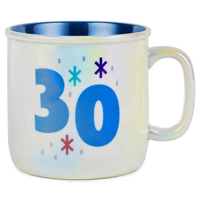 Hallmark "30" Birthday Mug, 18 Oz. 1 Hallmark "30" Birthday Mug, 18 Oz.