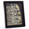 Hallmark Harry Potter™ Friendship And Bravery Hermione Granger™ Framed Quote Sign, 8" X 10"