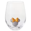 Hallmark Disney Minnie Mouse Ears Silhouette Stemless Glass, 13 Oz.
