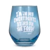 Hallmark Friends Bring On The Food Stemless Wine Glass, 16 Oz.