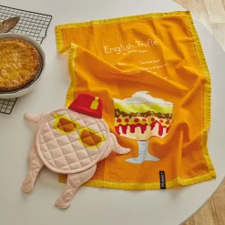 Hallmark Friends Rachel's English Trifle Tea Towel And Turkey Pot Holder, Set Of 2