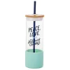 Hallmark Hallmark Channel Peace & Love Glass Water Bottle With Straw 22 Oz.