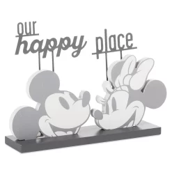 Hallmark Disney Mickey And Minnie Our Happy Place Quote Sign