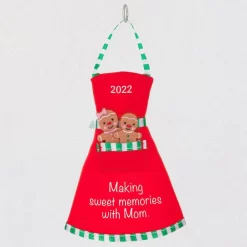 Hallmark 2022 Memories With Mom Baking Apron Fabric Ornament