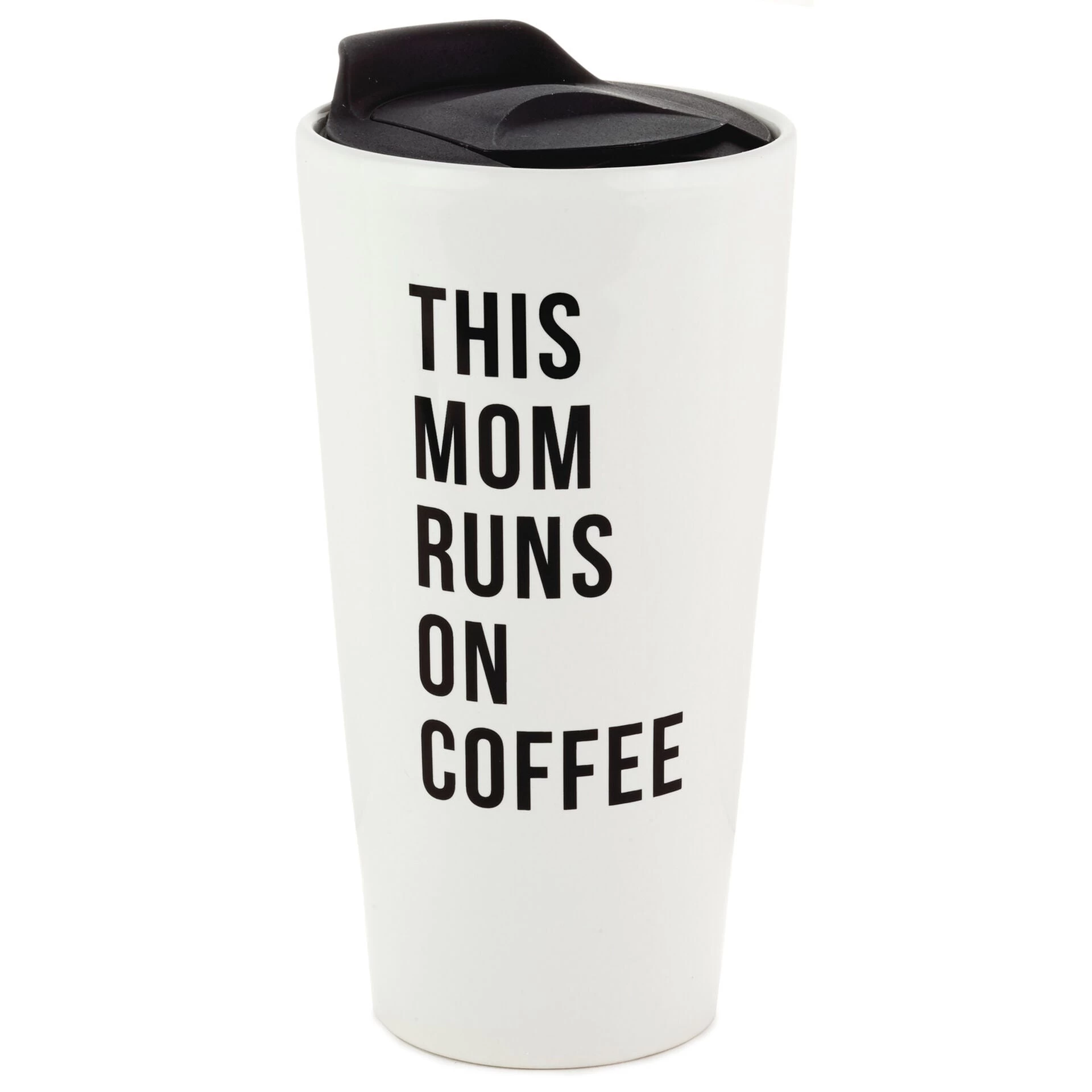 Hallmark This Mom Runs On Coffee Travel Mug, 10 Oz. 1 Hallmark This Mom Runs On Coffee Travel Mug, 10 Oz.