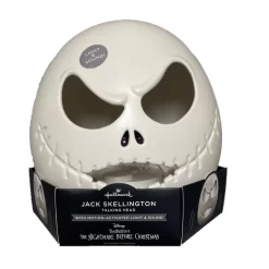 Hallmark Jack Skellington Motion Activated Talking Head Light And Sound By Disney Tim Burton's The Nightmare Before Christmas